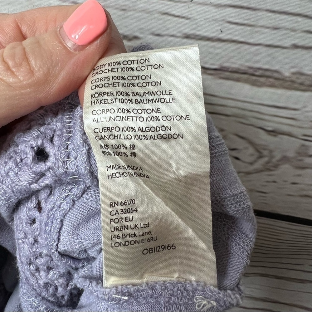 Free People Sweet Something Lace Tank frosted lilac purple - Picture 9 of 9